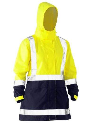 Picture of BISLEY WOMEN'S TAPED HI VIS RAIN SHELL JACKET
